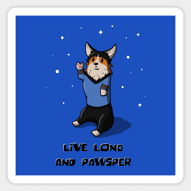 Live Long And Pawsper Sticker by CorinnaSchlachter